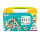 Конструктор винтовая мозайка «Пуговки шестеренки», 2 в 1, 97 деталей - фото 42351768