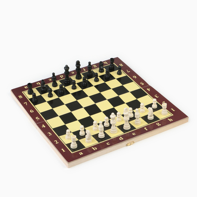 Классические шахматы «Элегант» 39×39 см, деревянная доска, пластиковые фигуры