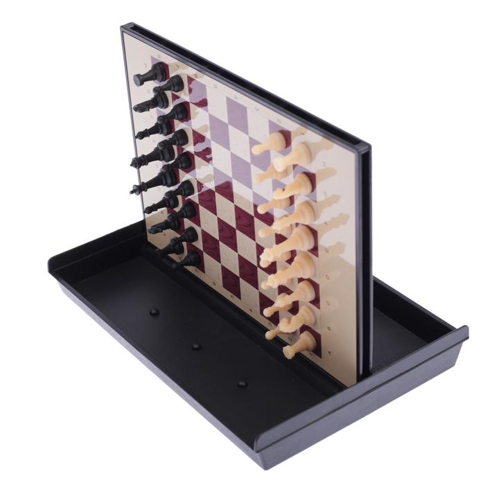 Шахматы магнитные, с ящиком, 24 х 18 см - фото 1906769030