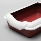 Туалет с бортом "Бэлла", 37 х 27 х 11,5 см, красный - Фото 3