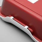 Туалет с бортом "Бэлла", 37 х 27 х 11,5 см, красный - Фото 4