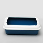 Туалет с бортом "Бэлла", 37 х 27 х 11,5 см, синий - Фото 2