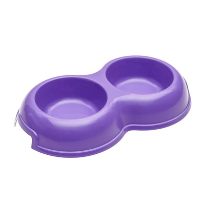 Миска двойная 0,2, фиолетовый