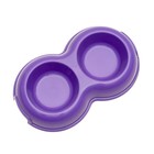 Миска двойная 0,2, фиолетовый - Фото 3