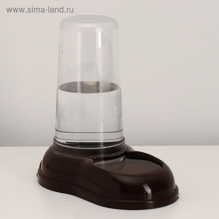 Автопоилка/автокормушка 0,6 л, шоколадная - Фото 1
