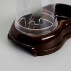 Автопоилка/автокормушка 0,6 л, шоколадная - Фото 3