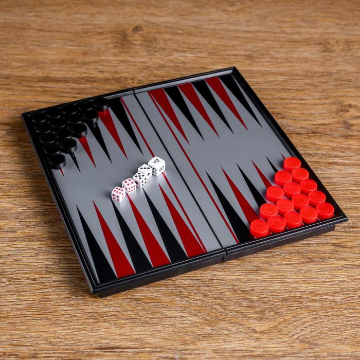 Нарды магнитные, поле 20×20 см, в коробке - Фото 1