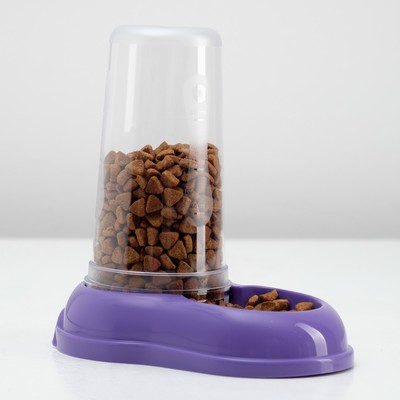 Автопоилка/автокормушка 0,6 л, фиолетовая