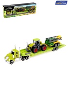 Грузовик металлический «Ферма» с трактором, МИКС - Фото 1