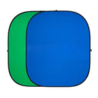 Двухсторонний тканевый фон хромакей Twist, 180 × 210 см, цвет синий / зелёный - Фото 1