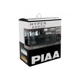 

Лампа автомобильная PIAA HYPER ARROS 3900K, H11, 12В 55 Вт, набор 2 шт, HE-906-H11
