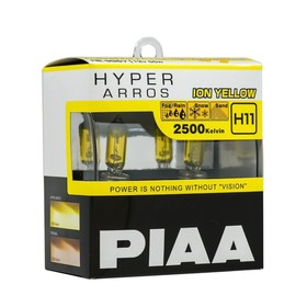 

Лампа автомобильная PIAA HYPER ARROS ION YELLOW 2500K, H11, 12В 55 Вт, 2 шт, HE-996Y-H11