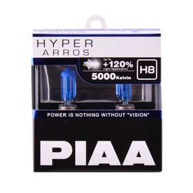 

Лампа автомобильная PIAA HYPER ARROS 3900K, H8, 12В, 55 Вт, набор 2 шт, HE-904-H8
