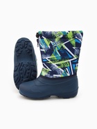 Сапоги зимние детские из ЭВА с комбинированным верхом синий, размер 30-31 - Фото 3