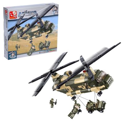 УЦЕНКА Конструктор «Военный транспортный вертолёт», 520 деталей