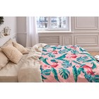 Покрывало "Этель" 2 сп Tropical flamingo, 175*210±2 см, микрофибра 4588301 - фото 1075488