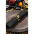 Кольцо для салфетки «Гео», 4.5×3 см, цвет золотой - Фото 4