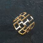 Кольцо для салфетки «Гео», 4.5×3 см, цвет золотой - Фото 3