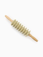 Массажёр «Скалка», универсальный, 38×7 см, 9 колёс, деревянный - Фото 1