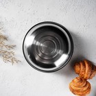 Миска из нержавеющей стали «Мэйли», 2,4 л, 23×8 см - Фото 6