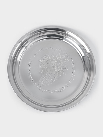 Поднос из нержавеющей стали Доляна «Мэйли», 30×3 см, цвет серебряный