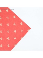 Бумага упаковочная крафтовая «Сердечки», красная, 50×70 см - Фото 4