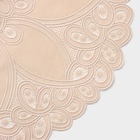 Салфетка ажурная «Цветок», d=38 см, бежевая - Фото 2