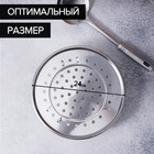 Пароварка из нержавеющей стали на ножках, d=24 см, цвет серебряный - Фото 2