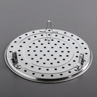 Пароварка, d=26 см, на ножках, нержавеющая сталь, серебристая - Фото 3