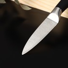 Нож для овощей кухонный Доляна Venus, лезвие 9 см, цвет чёрный - Фото 2