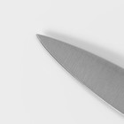 Нож кухонный Доляна Venus, лезвие 20 см, цвет чёрный - Фото 3