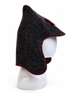 Шапка для бани и сауны «Будёновка», полиэфир, шерсть, серая - Фото 3