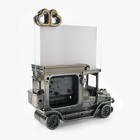 Часы-будильник настольные «Автомобиль» с фоторамкой, циферблат d=6 см, 15×10 см, АА - Фото 5