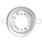 Светильник встраиваемый Ecola 5355, GX53, IP20, 220 В, 25x106 мм, круглый, серебро - Фото 2