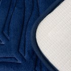 Коврики для ванной и туалета Доляна «Тропики», 2 шт., 40×50, 50×80 см, синие - Фото 5