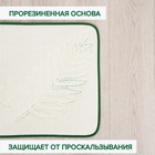 Набор ковриков для ванной и туалета Доляна «Тропики», 2 шт, 40×50 см, 50×80 см, цвет зелёный - Фото 5