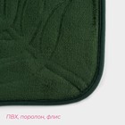 Коврики для ванной и туалета Доляна «Тропики», 2 шт.: 40×50 см, 50×80 см, цвет зелёный - Фото 3