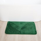 Набор ковриков для ванной и туалета Доляна «Тропики», 2 шт, 40×50 см, 50×80 см, цвет хаки - Фото 7