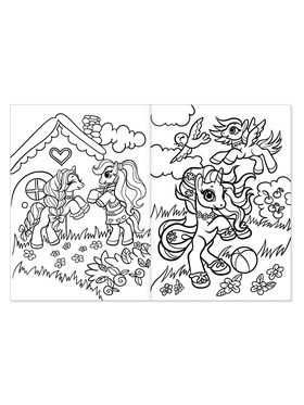 Раскраска для девочек «Мир единорогов», 16 стр., формат А4 (комплект 3 шт)
