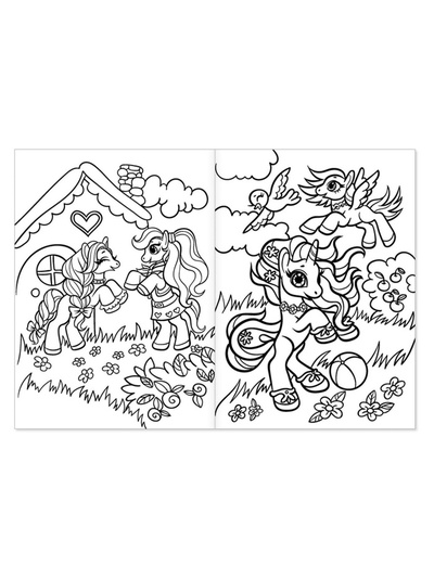 Раскраска для девочек «Мир единорогов», А4