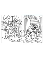 Раскраска для девочек «Сказочные пони», А4 - Фото 2