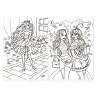Раскраска «Стильные девчонки», 16 стр., формат А4 - фото 6254743