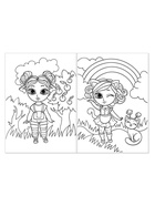 Раскраска для девочек «Модные куколки», А4 - Фото 2