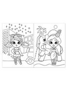 Раскраска для девочек «Модные куколки», А4 - Фото 3