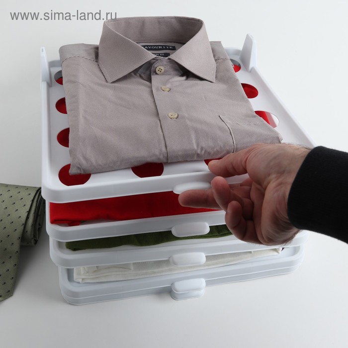 Органайзер для одежды QLux, 30×35,5×8,5 см, цвет МИКС