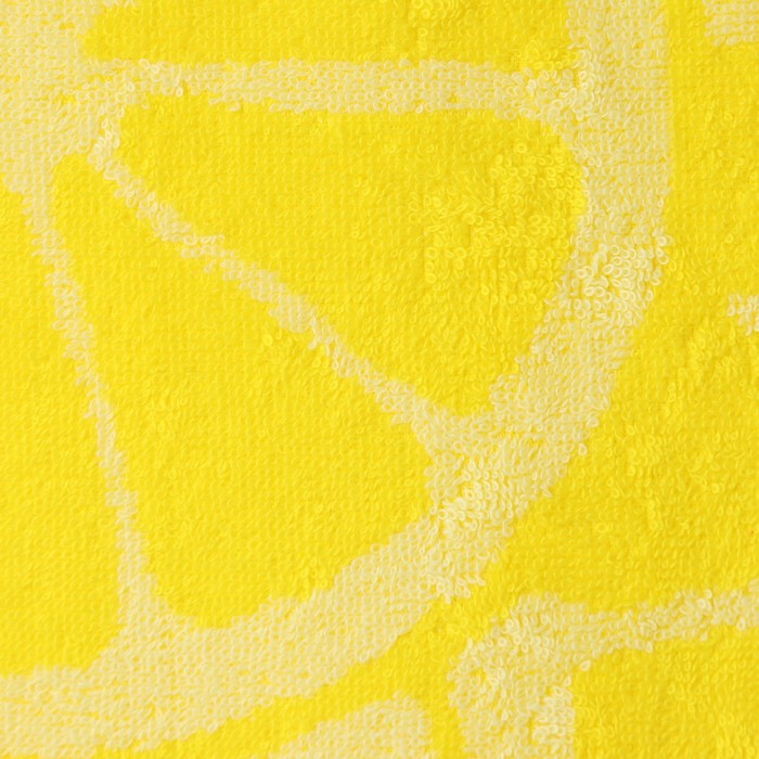 Полотенце махровое Lemon color, 100х150 см, цвет жёлтый - фото 1899730092
