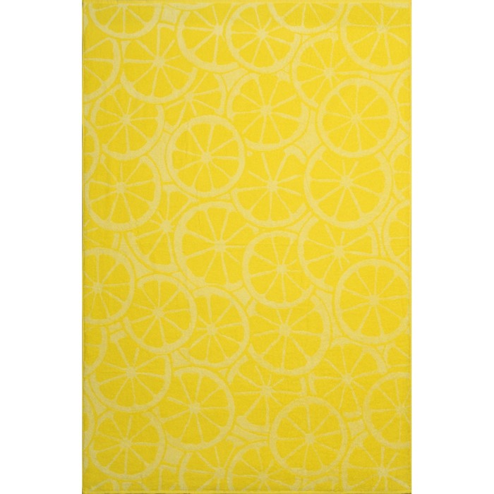 Полотенце махровое Lemon color, 100х150 см, цвет жёлтый - фото 1899730094