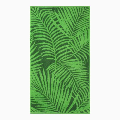 Полотенце махровое Tropical color 100×150 см, цв.зеленый, 360 г/м, хлопок 100%