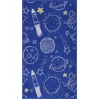Полотенце махровое Space travel, 50х90 см, цвет синий - Фото 2