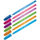 Ручка шариковая Luxor InkGlide 100 Icy синяя, 0,7мм, трехгран, корпус ассорти 16700/50 Tub - Фото 5